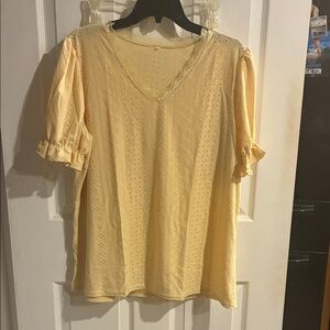 Elegant Cream Women's Top